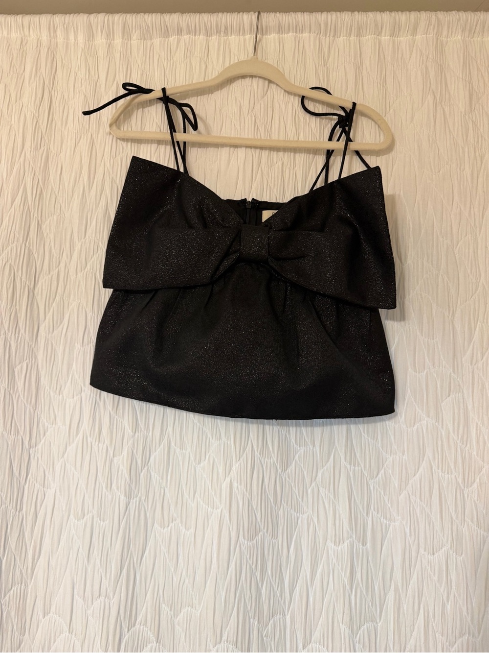 Altar'd State Black Bow Tie-Shoulder Camisole